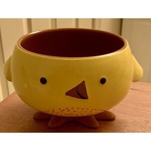 Hallmark Inspirations Spring Easter Chick Footed Candy Serving Dish Bowl Planter